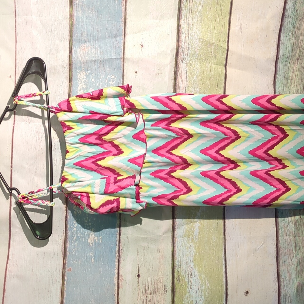 J. Valdi Summer Chevron Maxi Dress